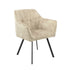 Eetkamerstoel Emma Velvet Taupe (bestellen per 2) - Industrieelinhuis.nl