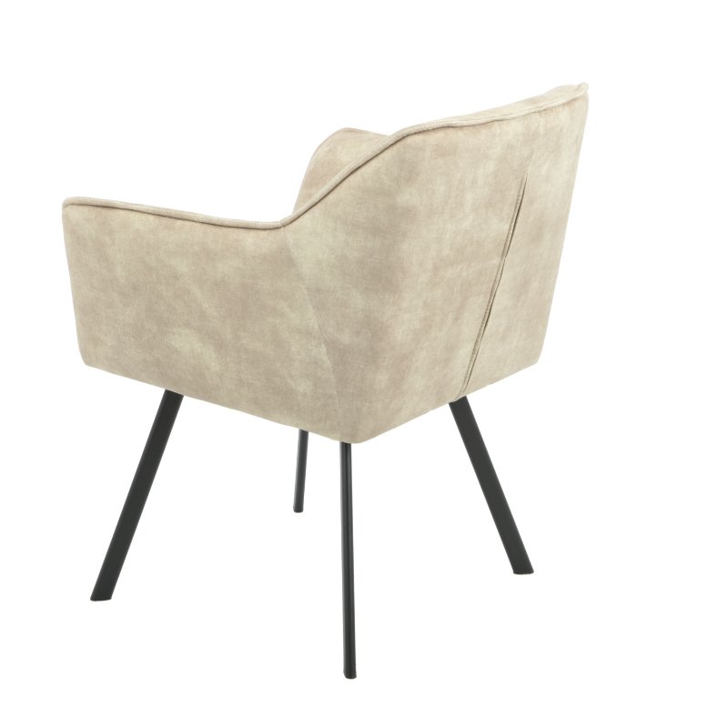 Eetkamerstoel Emma Velvet Taupe (bestellen per 2) - Industrieelinhuis.nl