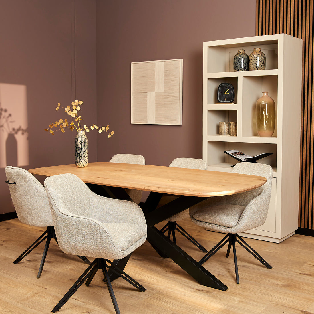 Eetkamerstoel Jens Beige (bestellen per 2) - Industrieelinhuis.nl