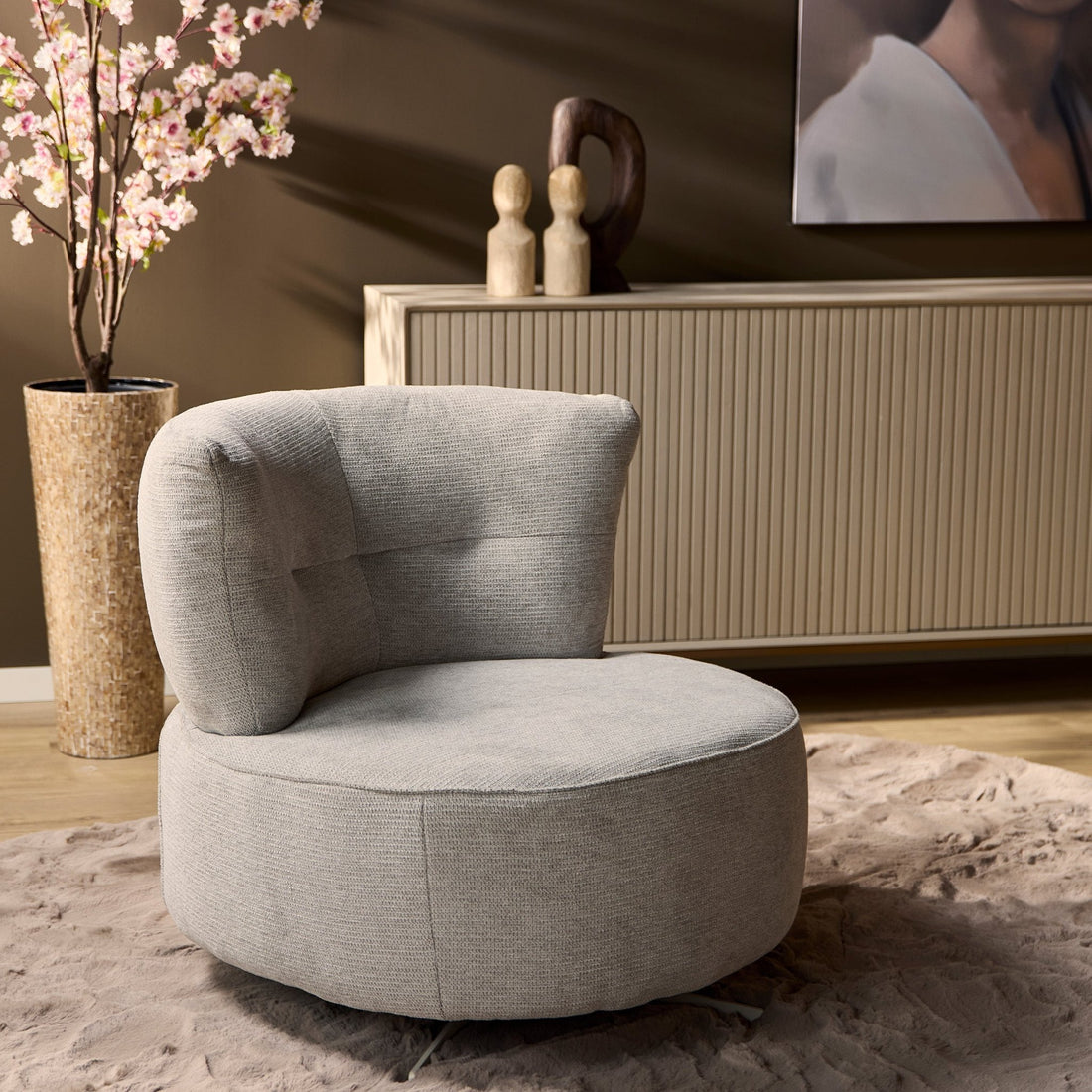 Fauteuil Fien Lichtgrijs - Industrieelinhuis.nl