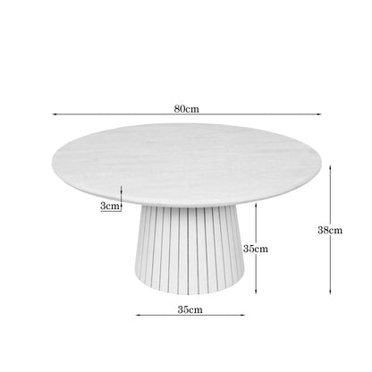 Salontafel Solana Bruin Mangohout 80 cm