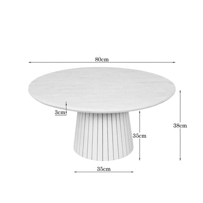 Salontafel Solana Bruin Mangohout 80 cm