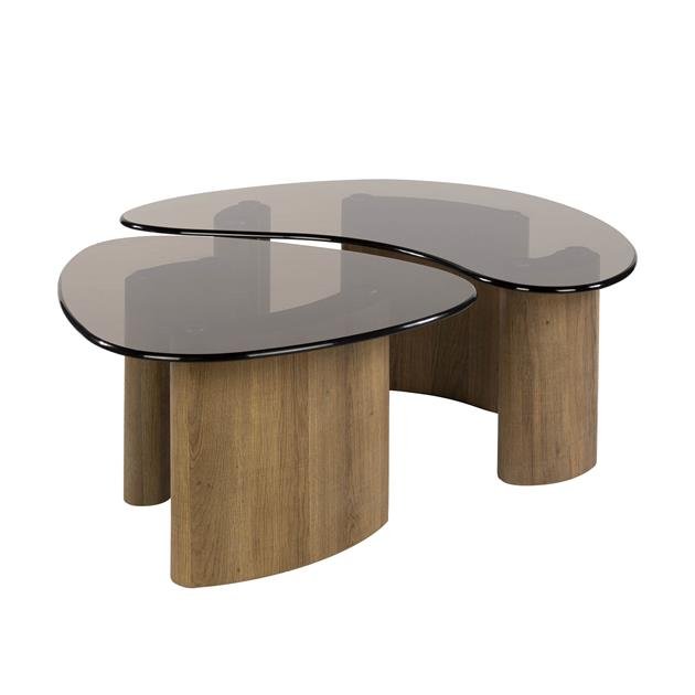 Salontafel set van 2 Tinto | Organische salontafels