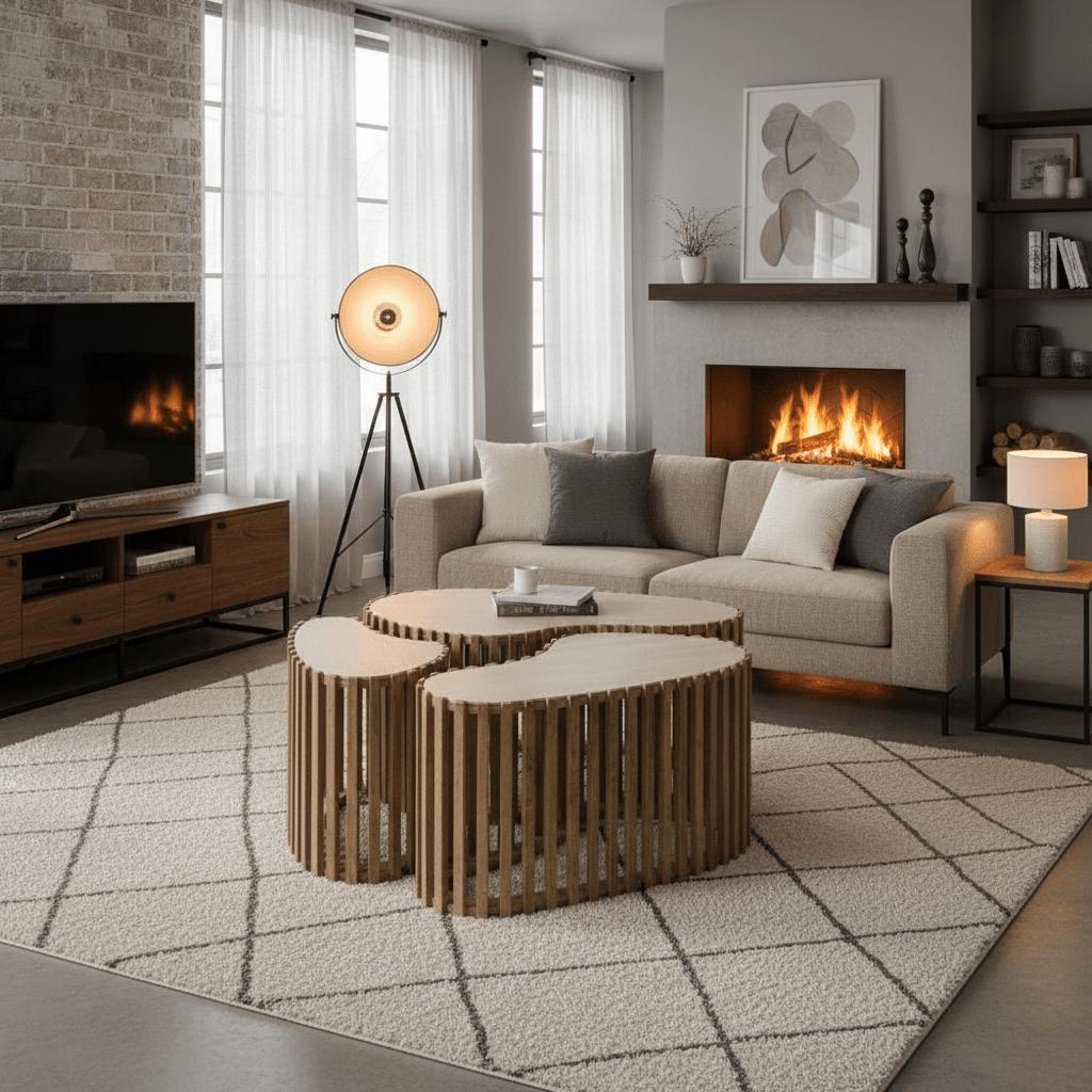 Salontafel set van 3 Nuovo | Organische Salontafel