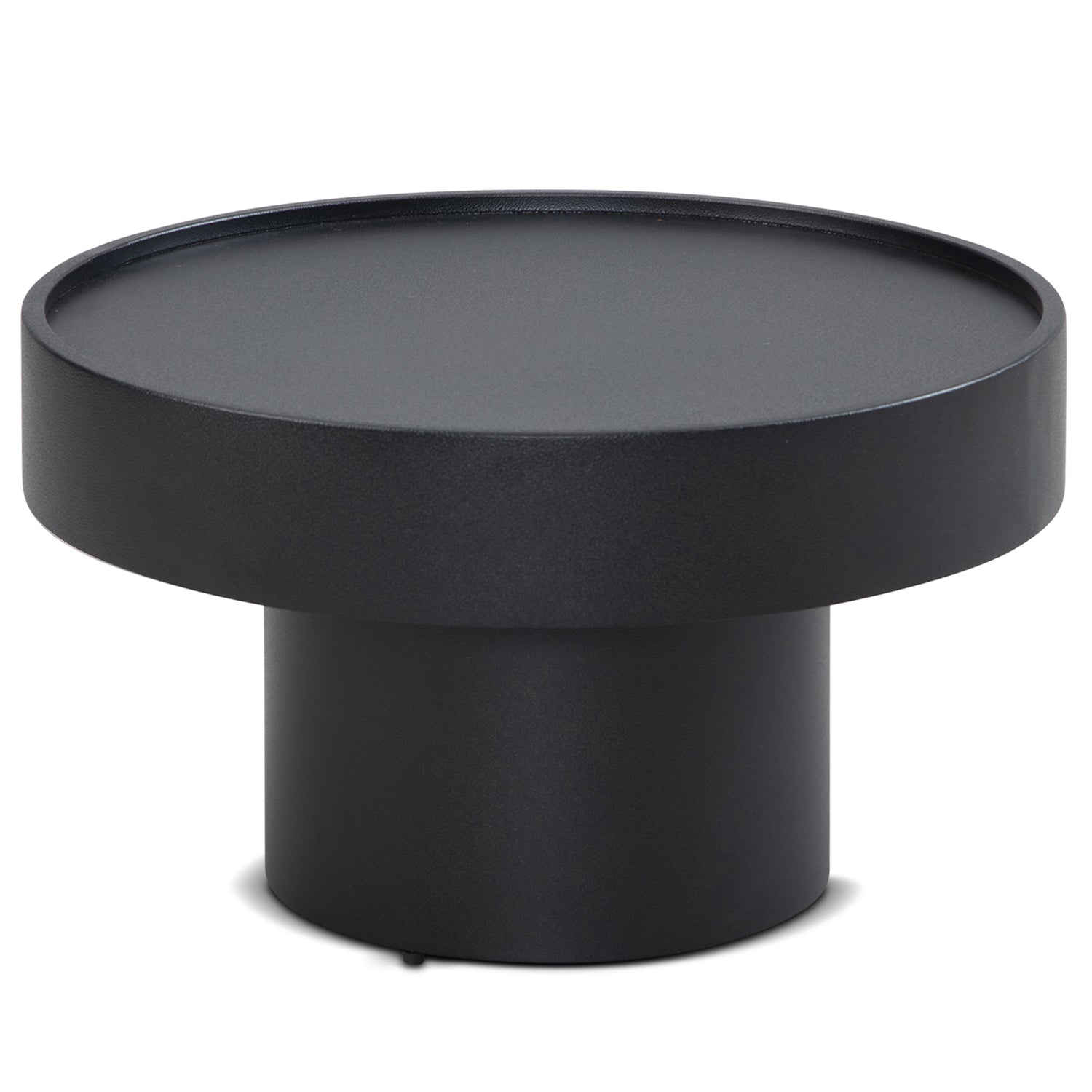 Salontafel zwart rond 60x60x36cm