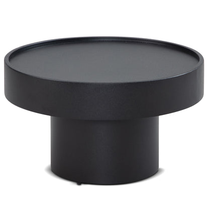 Salontafel zwart rond 60x60x36cm