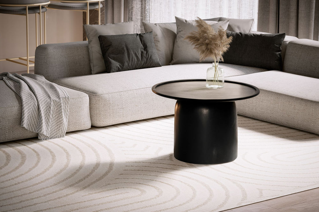 Salontafel zwart rond 60x60x40cm