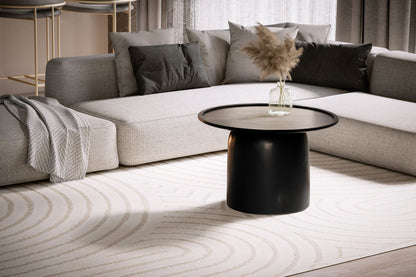 Salontafel zwart rond 60x60x40cm