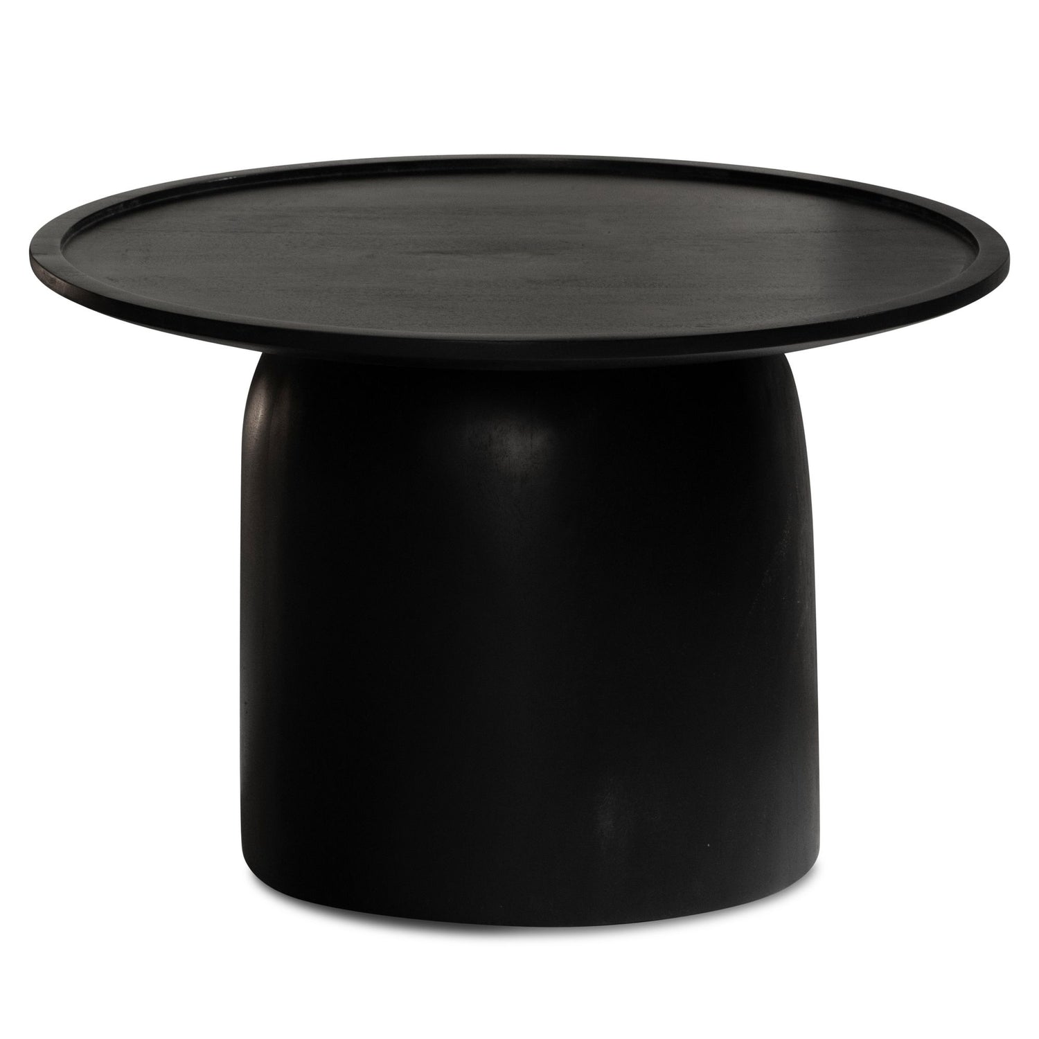 Salontafel zwart rond 60x60x40cm