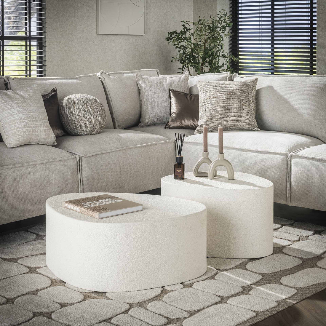 Salontafelset Stone Organic Stone | Organische salontafel