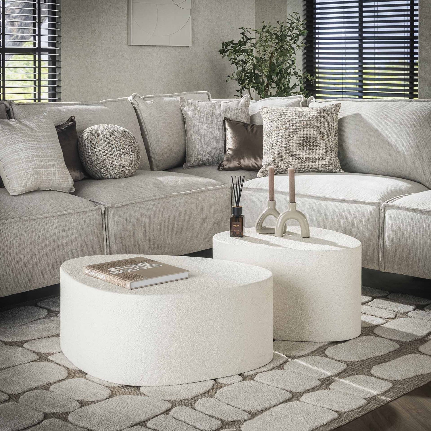 Salontafelset Stone Organic Stone | Organische salontafel