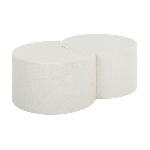 Salontafelset White Moon Stone set van 2 | Organische Salontafels