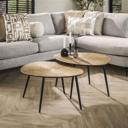 Salontafelset van 2 Goud Ray | Organische Salontafels