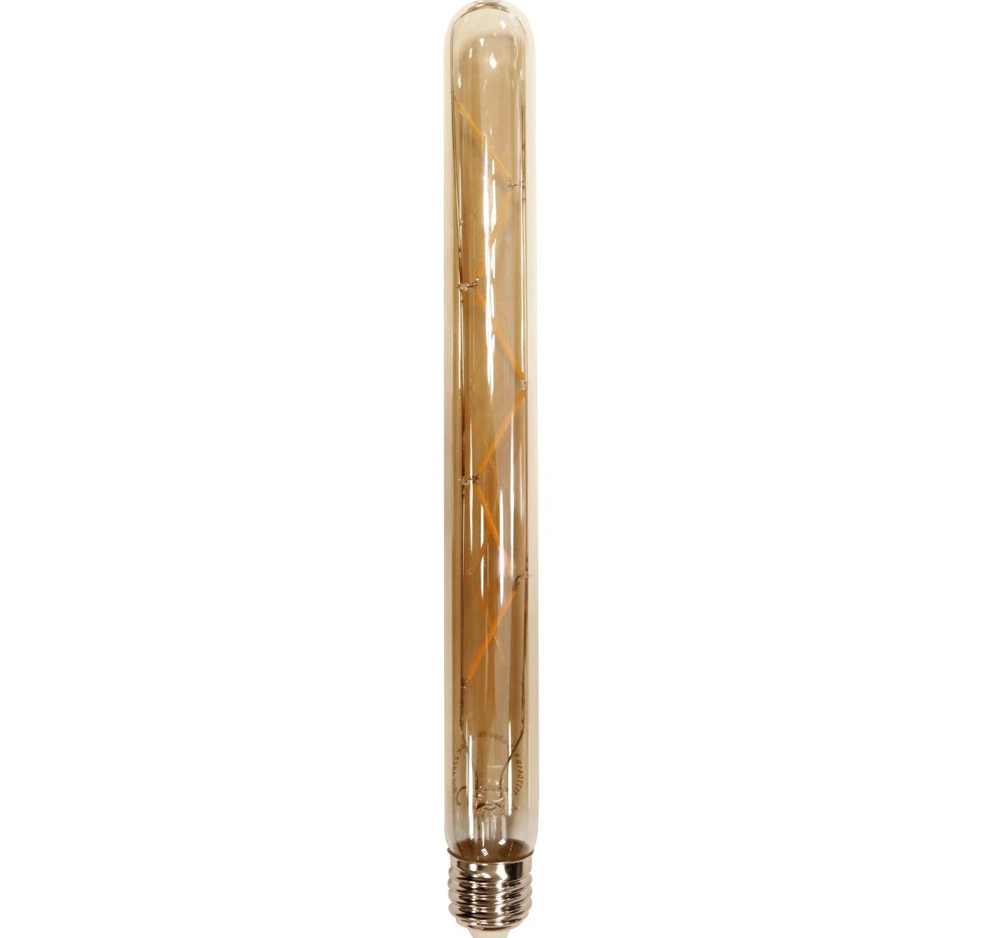 Lichtbron (art. 8475) LED [T32-L300] filament buis 30 cm - E27 4W 2100K 280lm dimbaar / Amberkleurig glas - Industrieelinhuis.nl