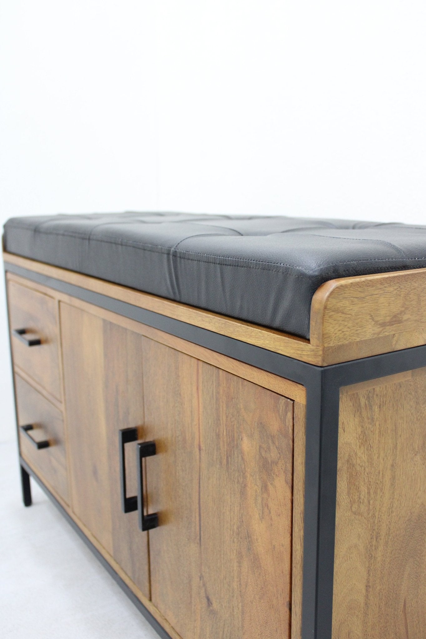 Schoenenbankje met Opbergruimte – Warm &amp; Stijlvol Design 100 × 40 × 60 cm