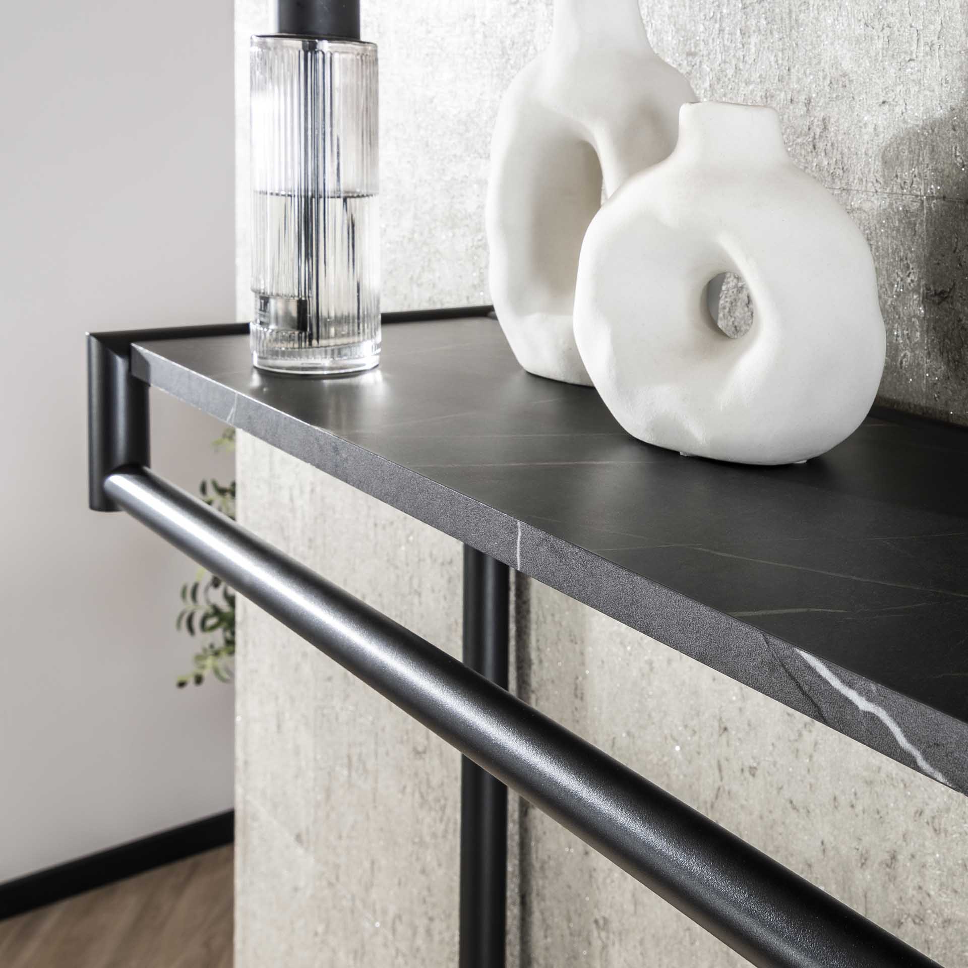 Kapstok Julia Ceramic Zwart 20 haken