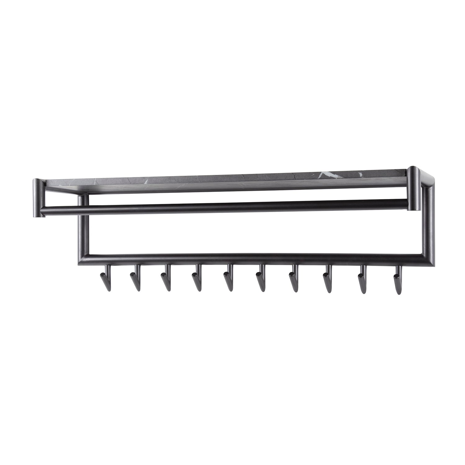 Kapstok Julia Ceramic Zwart 10 haken