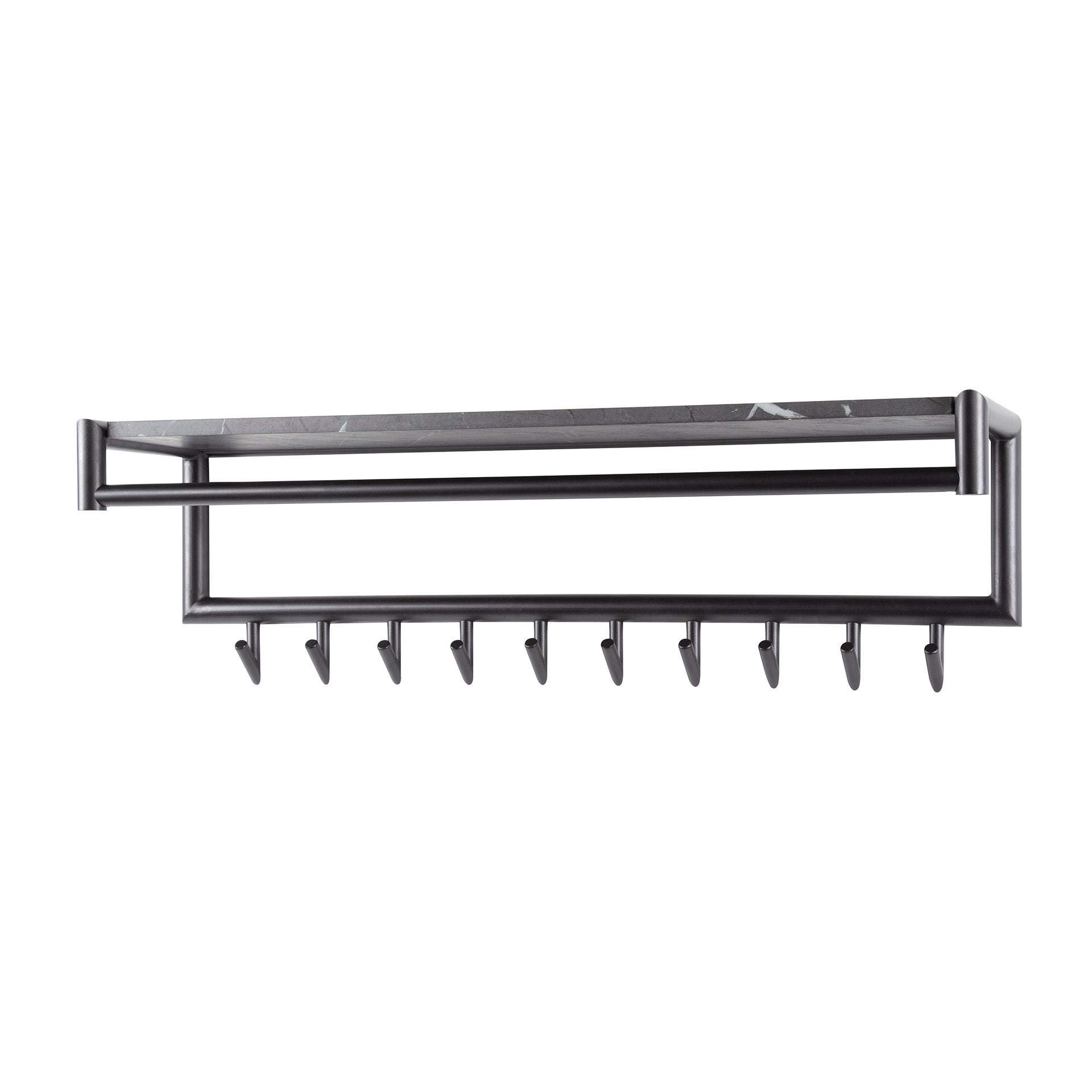 Kapstok Julia Ceramic Zwart 10 haken