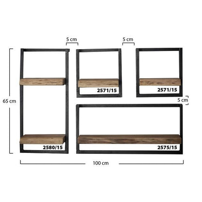 Wandplank Eddie 65 cm