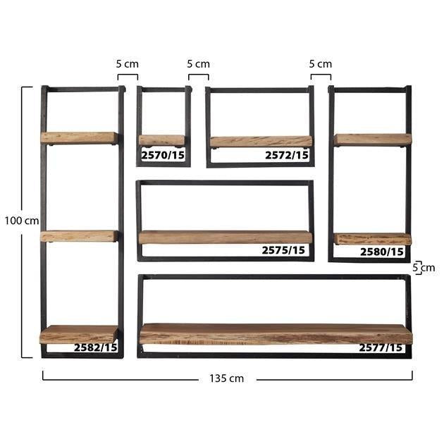 Wandplank Eddie 30x100 cm