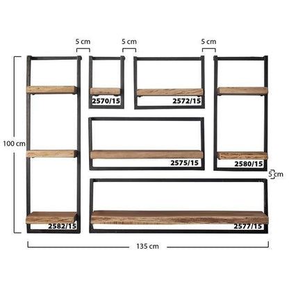 Wandplank Eddie 30x100 cm