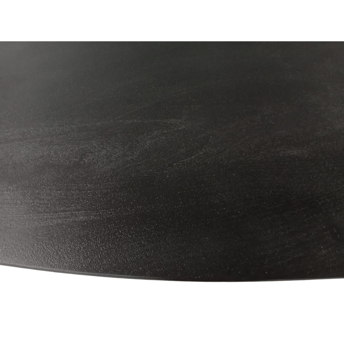 Zwarte Eettafel Ovaal Brandy 180 cm