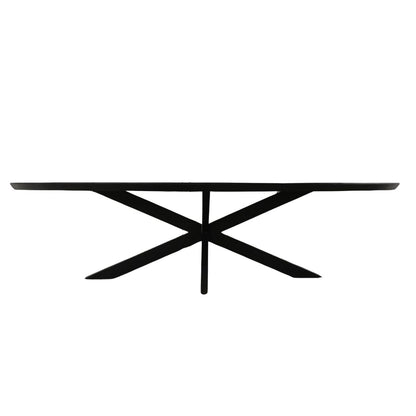 Zwarte Eettafel Ovaal Brandy 240 cm