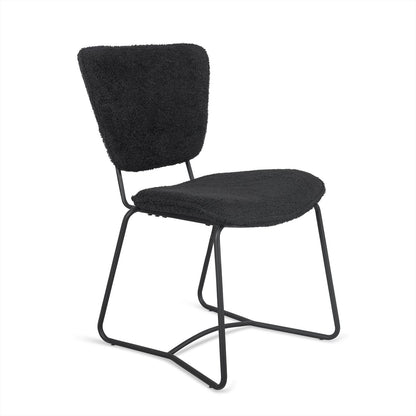 Eetkamerstoel Amy Zwart - Industrieelinhuis.nl