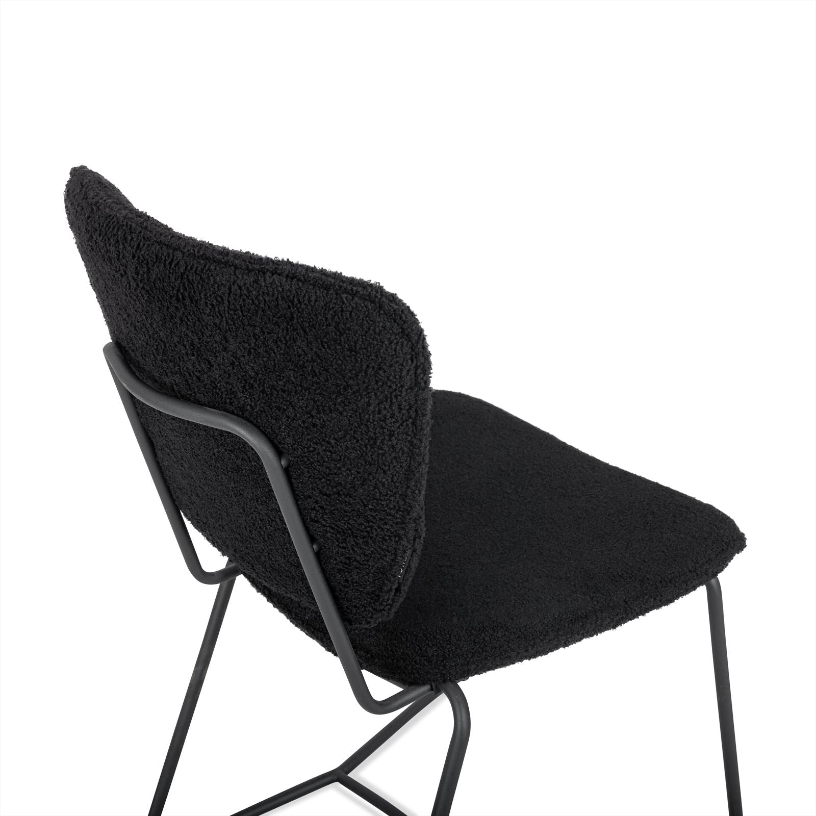 Eetkamerstoel Amy Zwart - Industrieelinhuis.nl