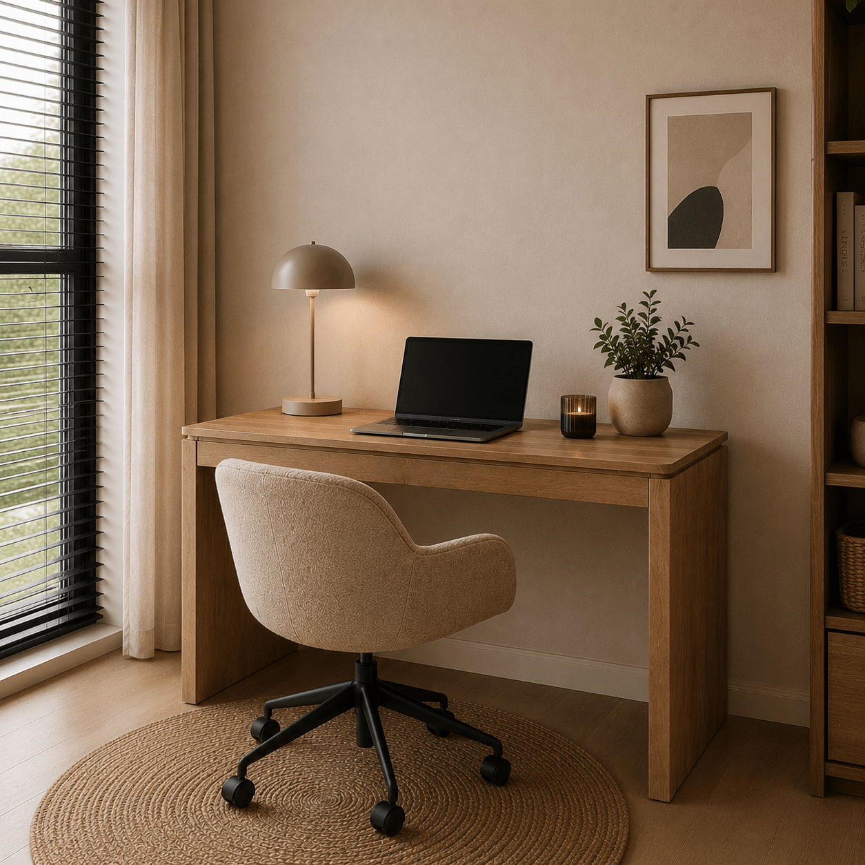 Bureau Dallas Naturel Mangohout 130 cm