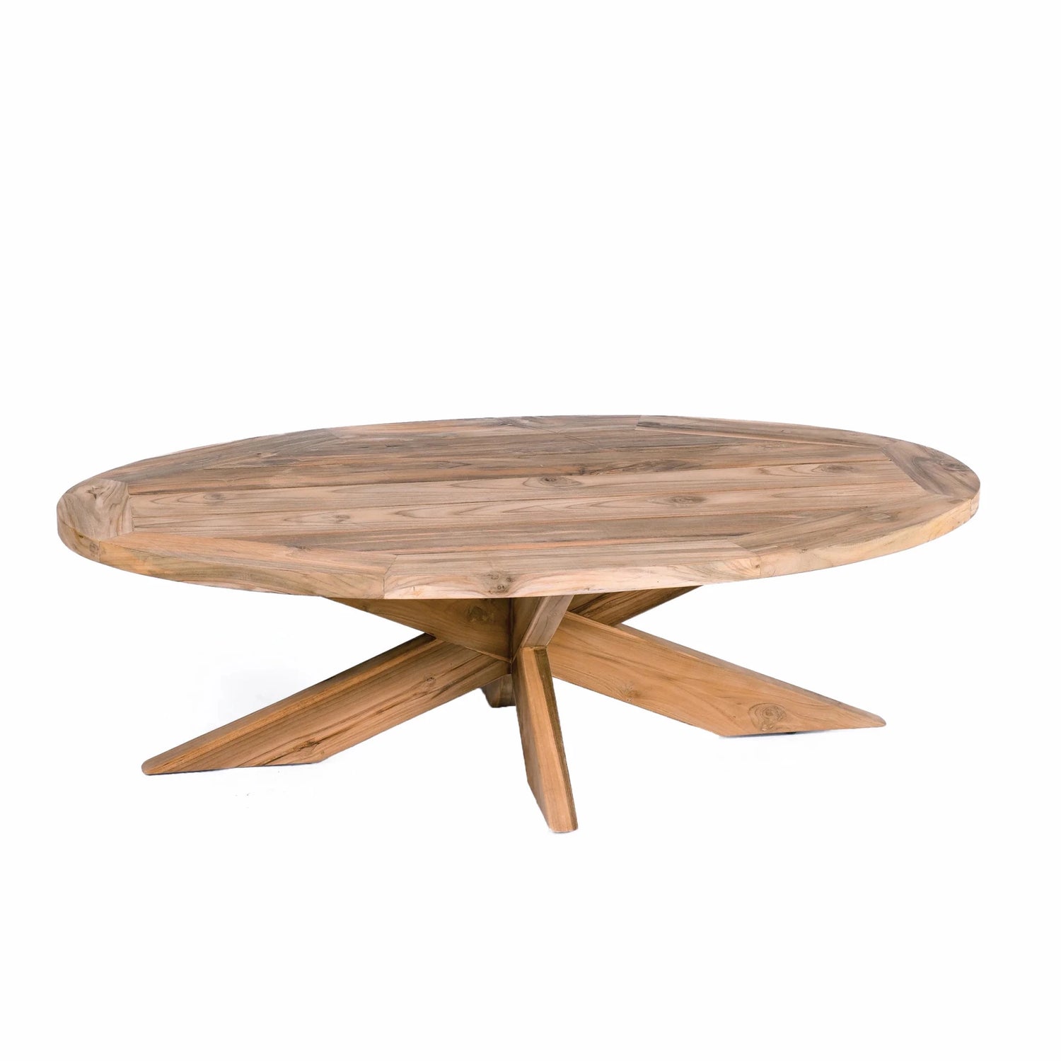 Tuin Salontafel Negara Ellips Teak - Industrieelinhuis.nl