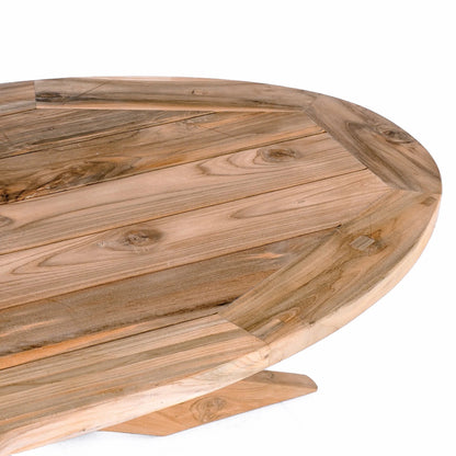 Tuin Salontafel Negara Ellips Teak - Industrieelinhuis.nl