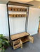 Garderoberek XL Industrieel Design | Mangohout en Staal | 100x40x190cm - Industrieelinhuis.nl