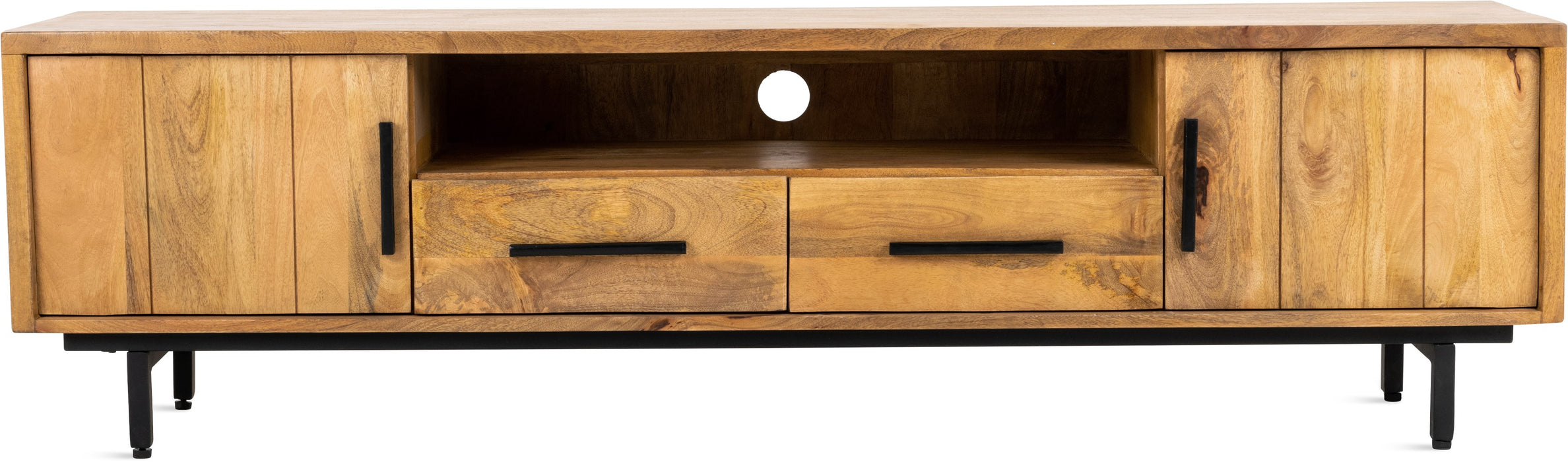 TV-meubel Mango hout | Industrieel Design | 180x40x50cm - Industrieelinhuis.nl