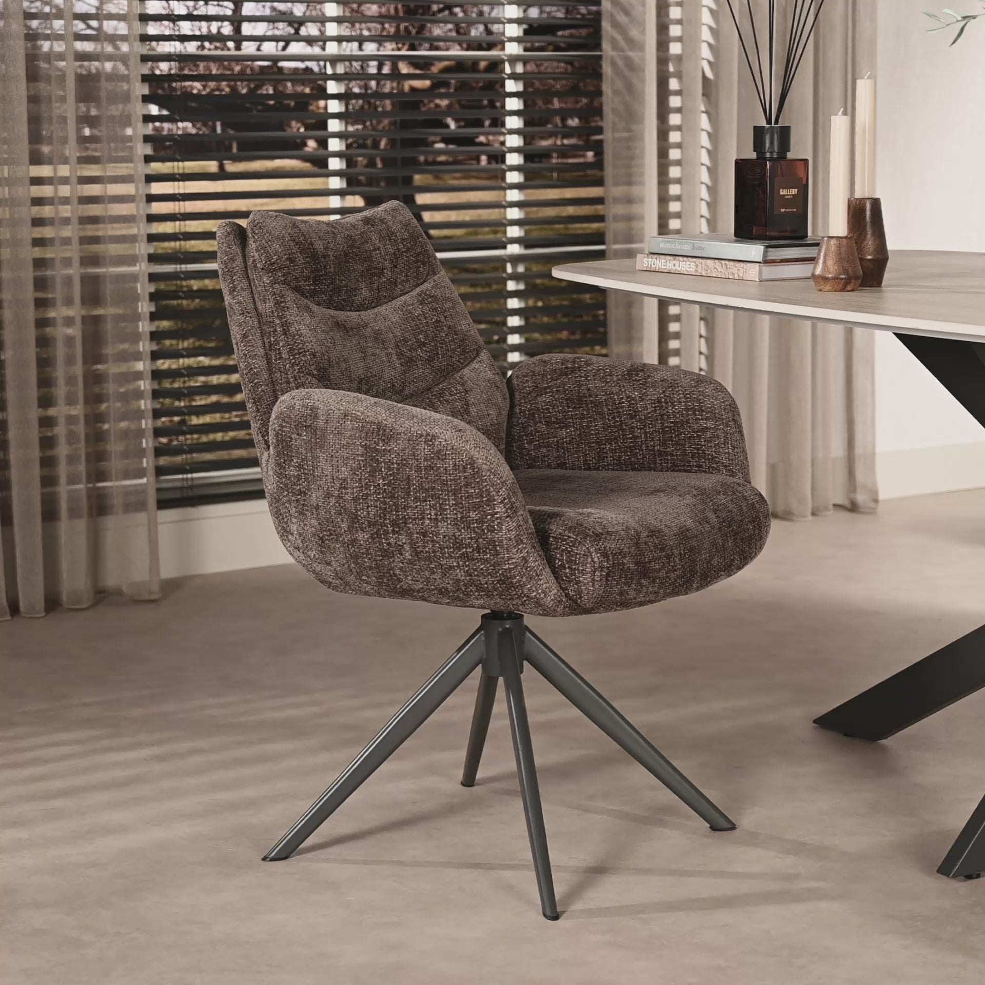 Armstuhl Harry Taupe (Bestellung pro 2)