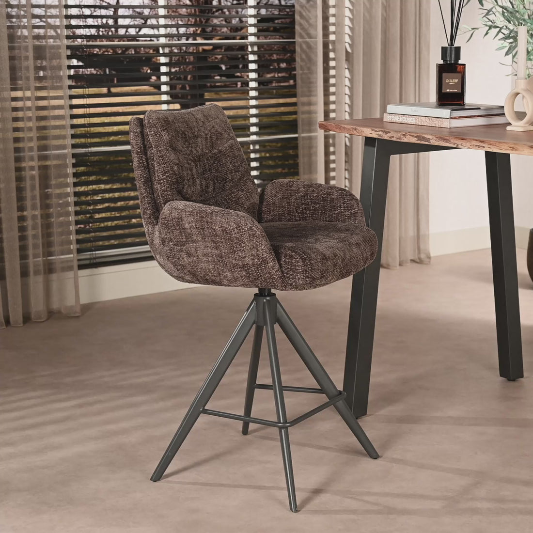 Barkruk John Lounge taupe (bestellen per 2)