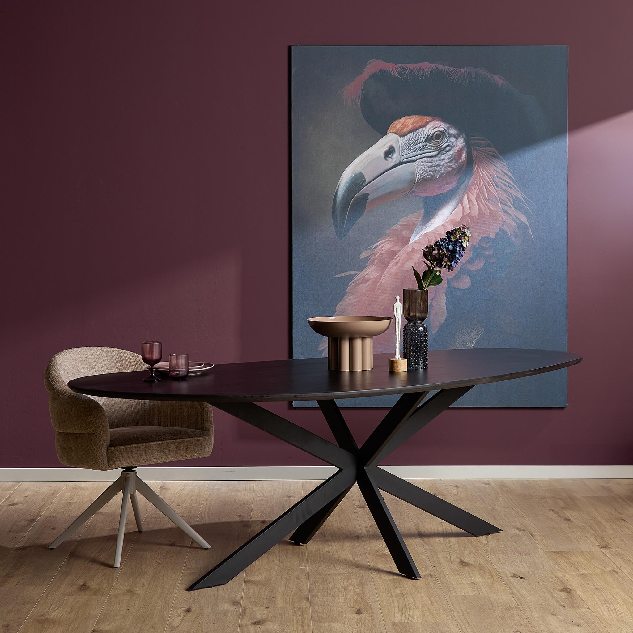 Eiken Eettafel Cloud 210 cm