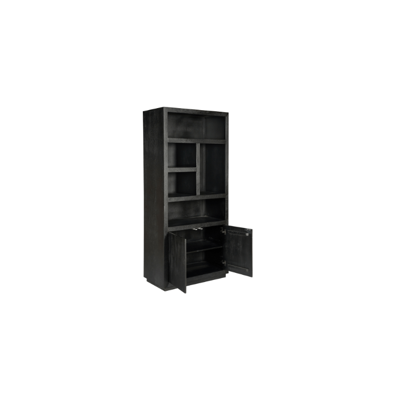 Vakkenkast Eclipse Black | 90 cm - Industrieelinhuis.nl