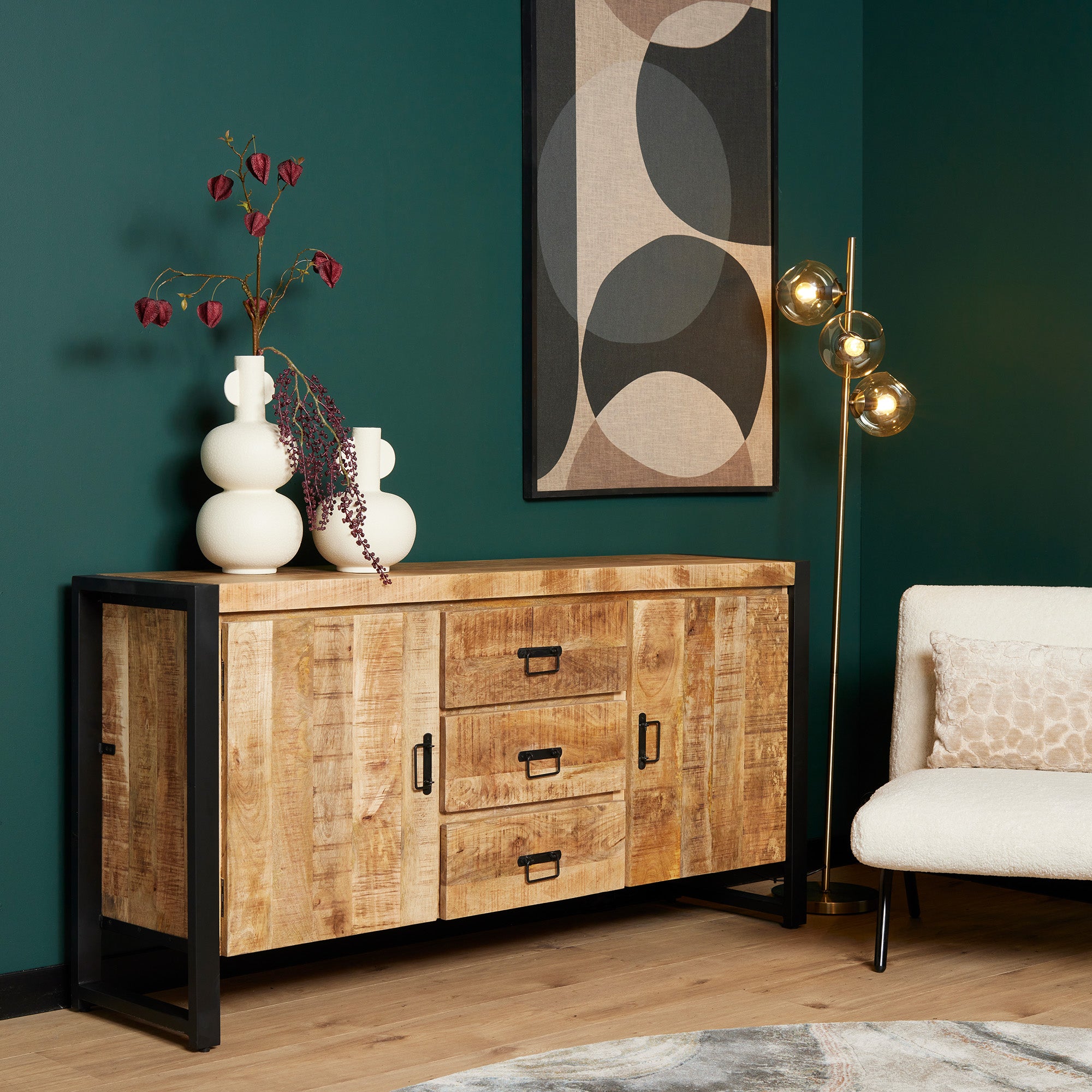 Dressoir Sorrento | 160 cm - Industrieelinhuis.nl