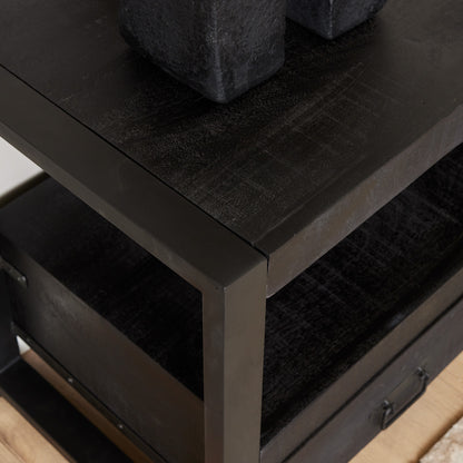 Tv meubel Boaz Black | 150 cm - Industrieelinhuis.nl