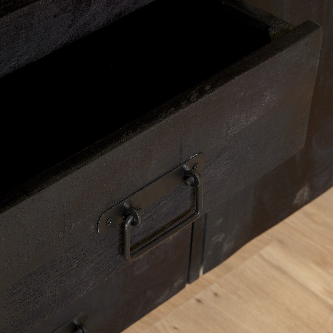 Dressoir Boaz Black | 135 cm - Industrieelinhuis.nl