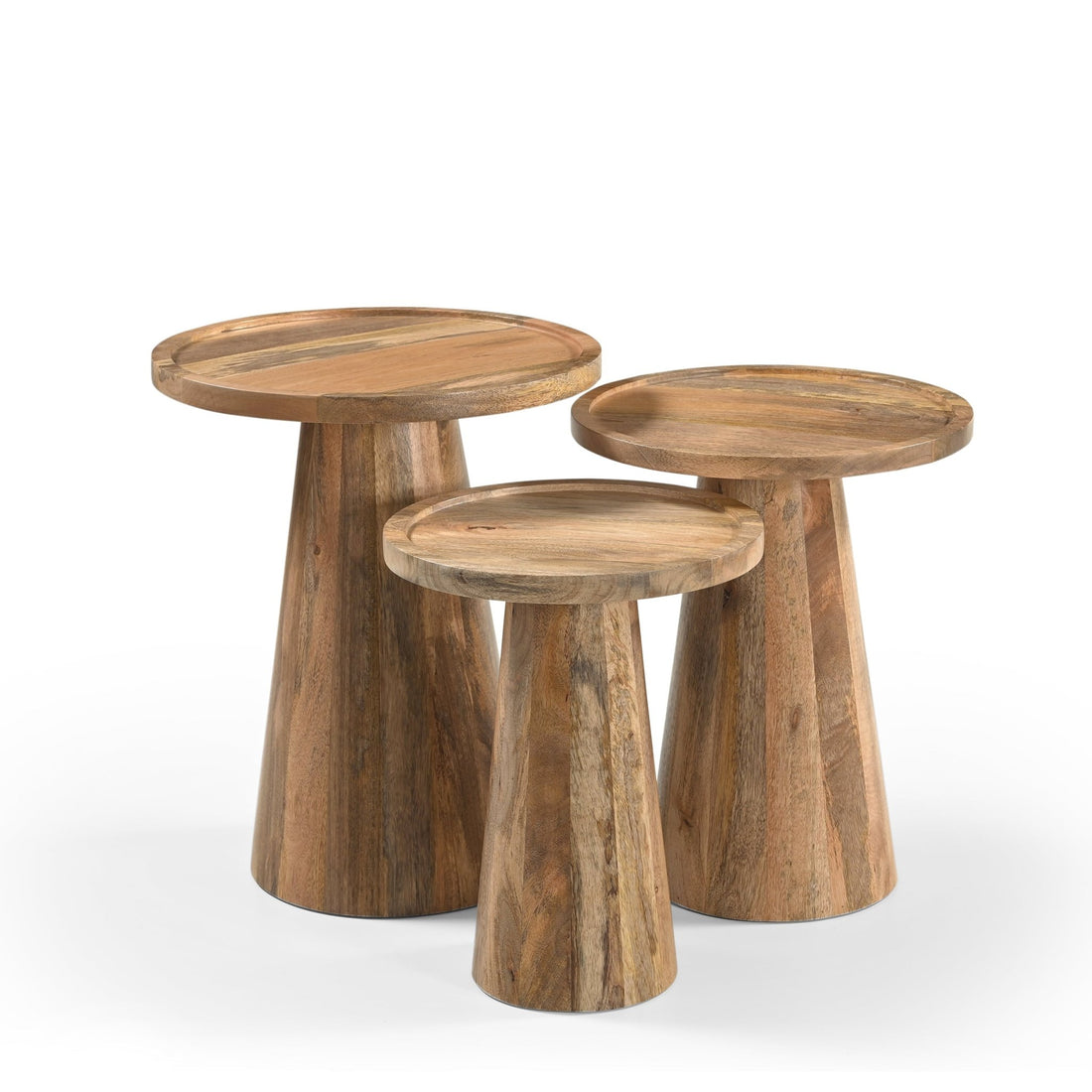 Bijzettafel Conische Voet set van 3 - Industrieelinhuis.nl