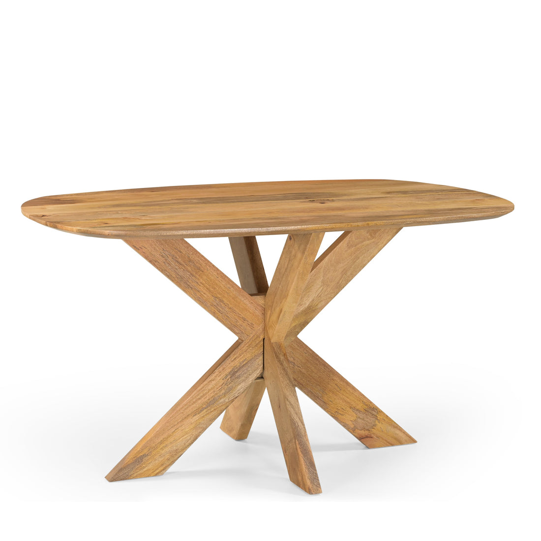 Eettafel Deens Ovaal Runa met Houten Onderstel 140 - Industrieelinhuis.nl