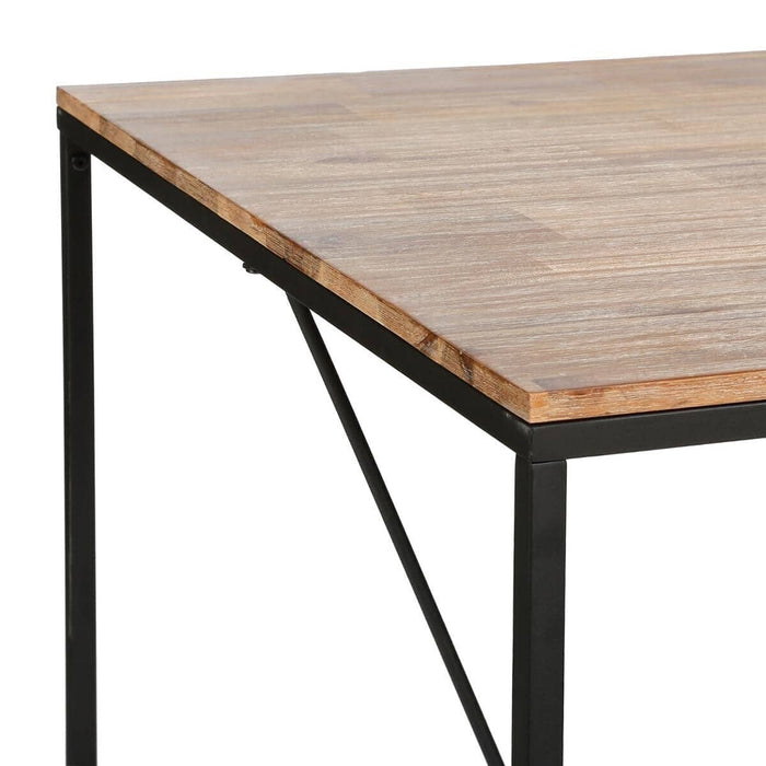 Edena" bartafel, metaal & acaciahout - Industrieelinhuis.nl