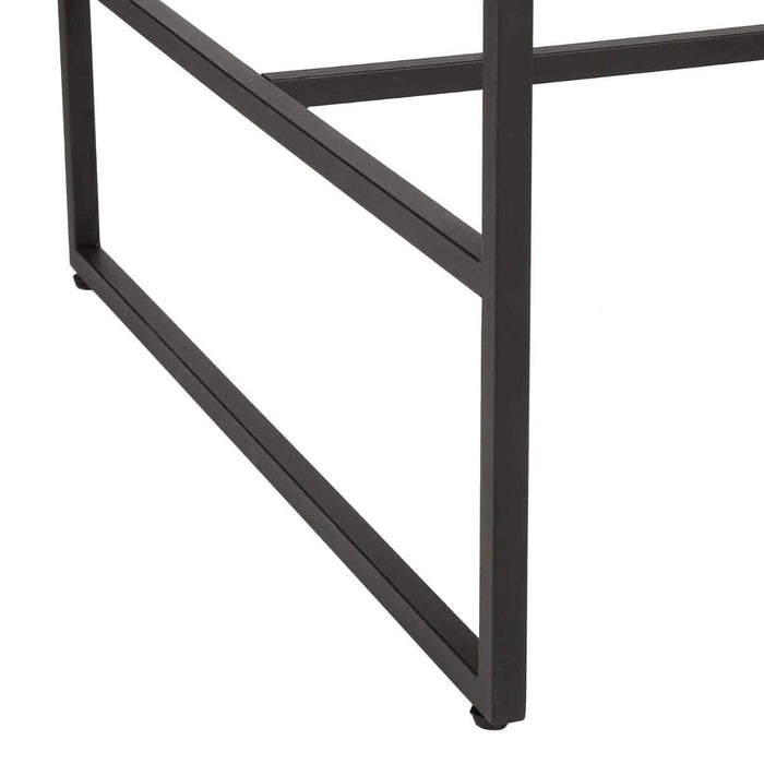 Bartafel Remco Industrieel Design | Staal en Acaciahout | 80x80x98cm - Industrieelinhuis.nl