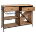 Wijnkast Dressoir Barkast "Jochem" Industrieel Design | Essenhout en Staal | 118x32x94cm - Industrieelinhuis.nl
