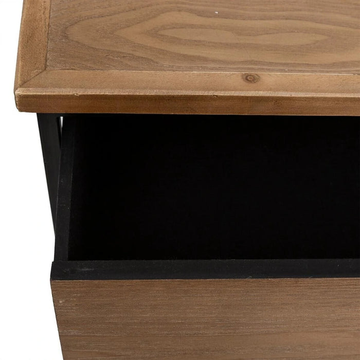 Wijnkast Dressoir Barkast "Jochem" Industrieel Design | Essenhout en Staal | 118x32x94cm - Industrieelinhuis.nl