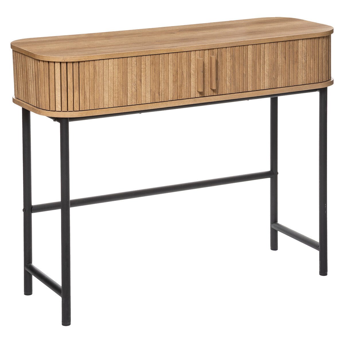 Sidetable kast met ronde vormen | 100x35x80,5cm - Industrieelinhuis.nl