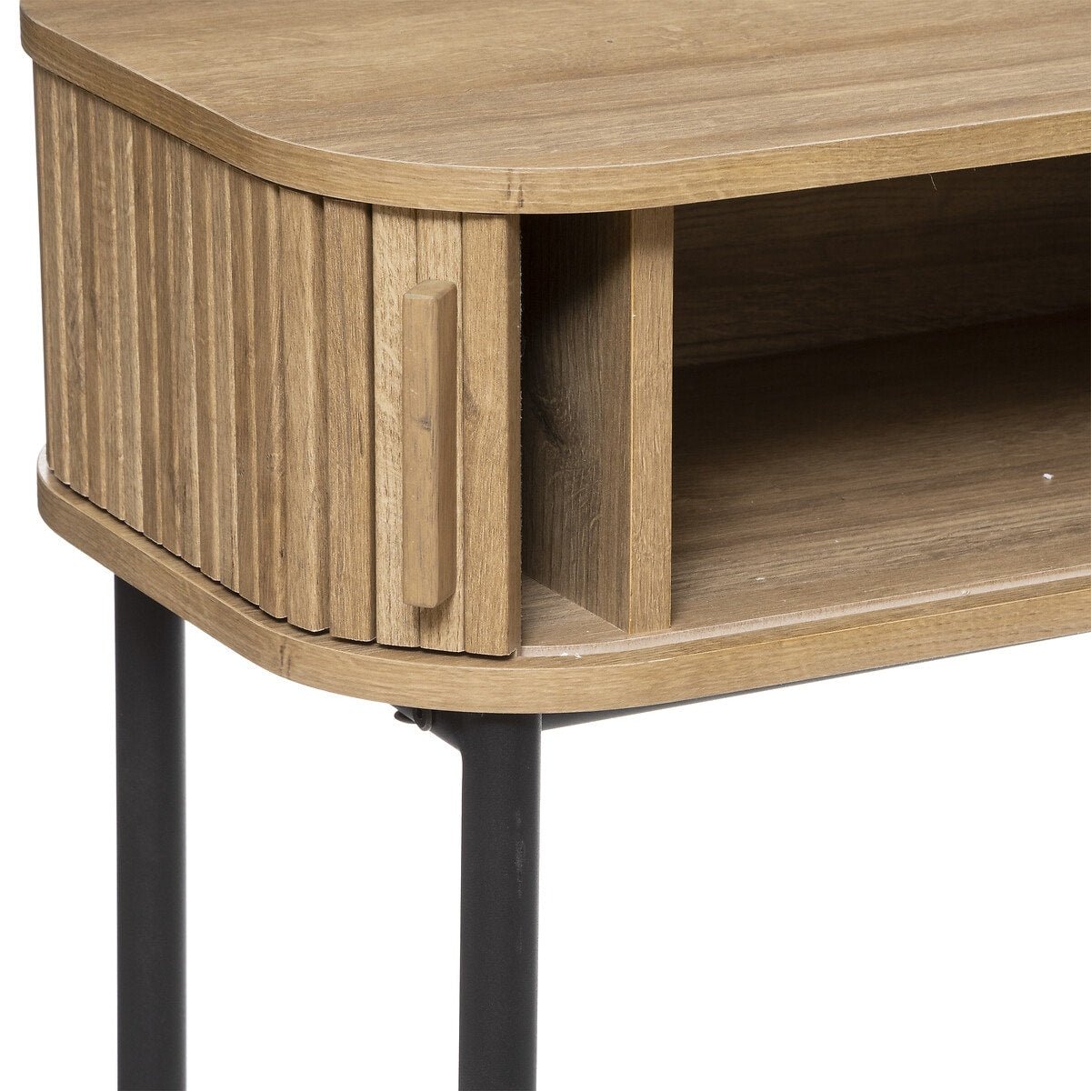 Sidetable kast met ronde vormen | 100x35x80,5cm - Industrieelinhuis.nl