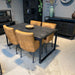 Eettafel / Keukentafel Industrieel Design | Zwart Mangohout en Staal | 140x80x76cm - Industrieelinhuis.nl